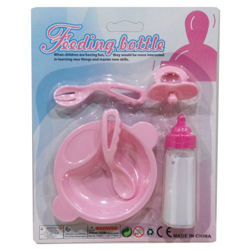 Babaápoló készlet tányérral és cumisüveggel