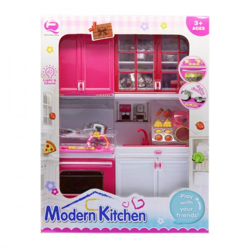 Modern Kitchen konyhafal jétákbabához kiegészítőkkel