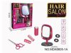 Fodrász játékszett világító tükörrel – ollóval és kiegészítőkkel