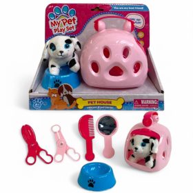   Állathordozó Készlet – Plüss Kutyussal és Kiegészítőkkel