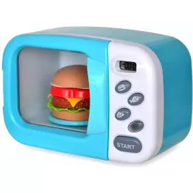   Elemes játék mikrosütő fénnyel és hang effekttel, hamburgerrel