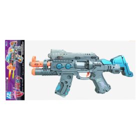 Gépfegyver, elemesemes, hang + fény, 2 szín – zacskós