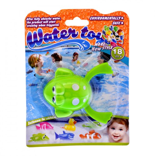 Water toy kádjáték, felhúzható béka