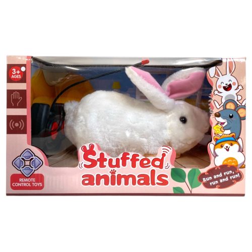 R/C nyúl, el., fullfunkció, plüss, 30x17 cm dob.