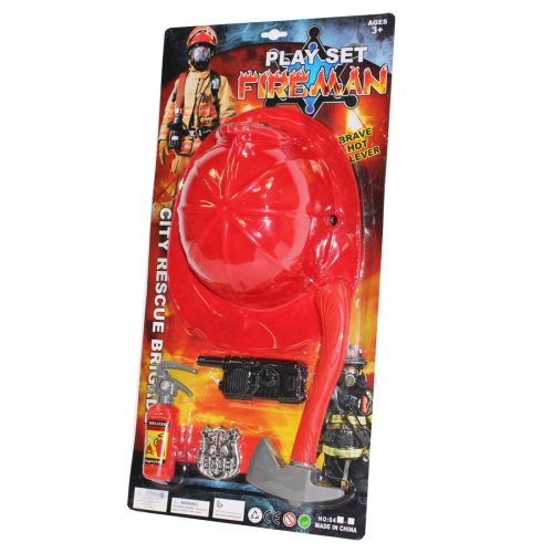 Play Set Fireman játék tűzoltó felszerelés