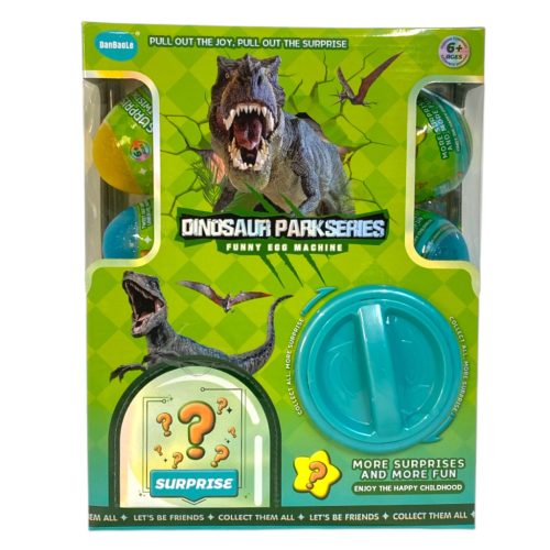Dinosaur Funny Egg Machine - Dínós pörgetős meglepetésdoboz