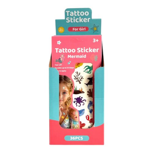 Testmatrica készlet, tetoválás, 2 lap/boríték, 3 féle, smink, . 36 db/ – dobozos