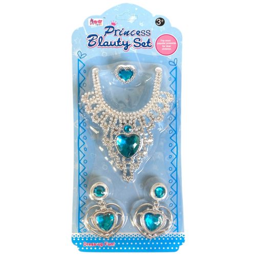 Ékszer készlet, nyaklánc, fülbevaló – lapon