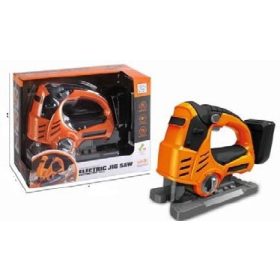 Szerszámgép, elemes játék dekopírfűrész, dobozban