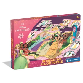   Clementoni Puzzle, interaktív toll, kvíz, Disney hercegnők, 24 db