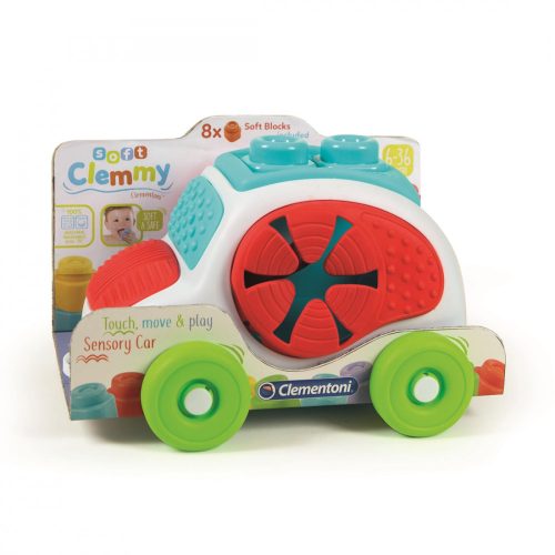Clementoni Clemmy Baby, puha kockagyüjtő kisautó