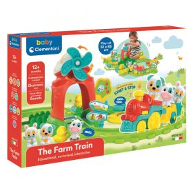 Baby Clementoni Farm vonat készlet, állat hangokkal