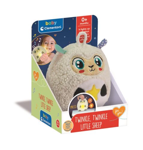 Baby Clementoni, Zenélő és világító plüss bárány