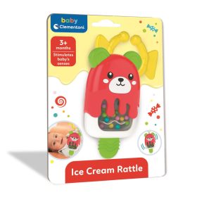 Baby Clementoni csörgő, fagylalt alakú