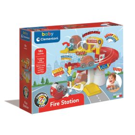   Baby Clementoni Tűzoltóállomás + bukfences autó készlet