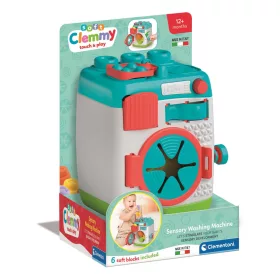   Clementoni Ügyességi, formafelismerő, mosógép, építőkocka, eva soft, Clemmy