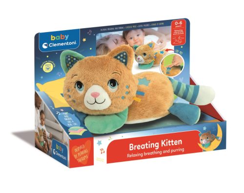 Baby Clementoni, Elalvást segítő doromboló plüss cica