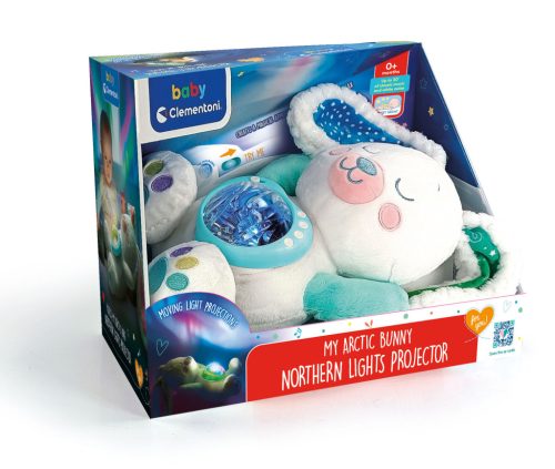 Baby Clementoni, Északi fény projektor - plüss nyuszi