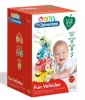 Clementoni Bébi autó, 3 db + 1 db motor, vidám arcos