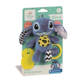   Baby Clementoni, Disney Stitch, Puha plüss, csörgővel és rágókával