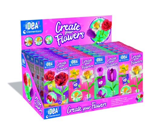 Clementoni Mini virágkészítő készlet – virággyár 10x19 cm