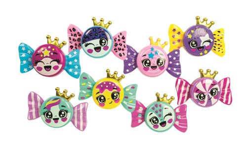 Smink klt., szájfény, cukorka forma, 8 cm, 24 db/disp.