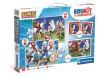 Clementoni Puzzle, memória kártya, mesekocka, Sonic a sündisznó