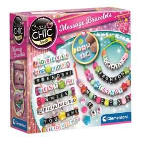   Clementoni Crazy Chic Jewels, Karkötő készítő, gyöngy és betű készlet