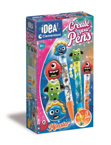 Toll dekoráció, díszítő klt., szörnyek, 10x19 cm dob.12 db/disp.