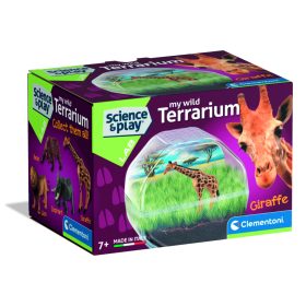   Clementoni Terrárium készítő készlet – zsiráf figurával 35x31 cm