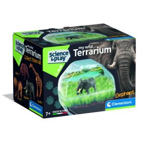   Clementoni Terrárium készítő készlet – elefánt figurával 35x31 cm