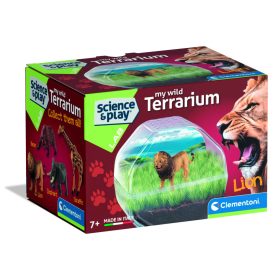   Clementoni Terrárium készítő készlet – oroszlán figurával 35x31 cm