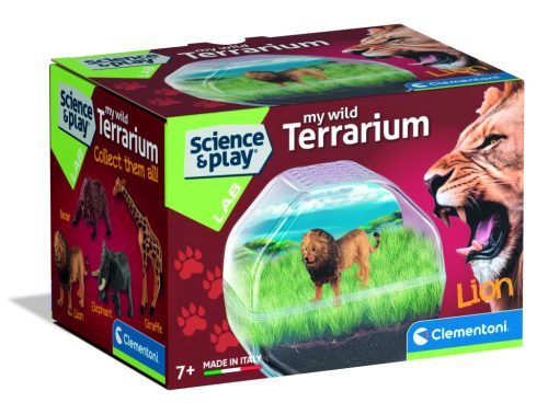 Clementoni Terrárium készítő készlet – oroszlán figurával 35x31 cm