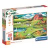 Clementoni Super color Puzzle, Az állatfarmon, 30 db-os