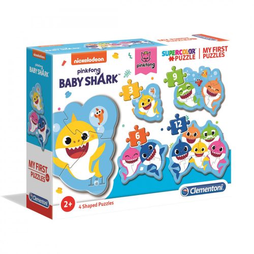 Puzzle, Baby Shark, 3-12 db