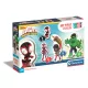 Clementoni Puzzle, Spidey és barátai, Kép összerakó, 3, 6, 9, 12 db