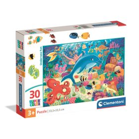 Clementoni Super color puzzle, tengeri állatok, 30 db-os 20x15 cm dob.