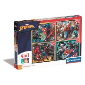   Clementoni Puzzle, Pókember, 12, 16, 20, 24 db, 4 az 1ben, 29x20 cm