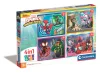 Clementoni Puzzle, Spidey és barátai, 12, 16, 20, 24 db, 4 az 1ben