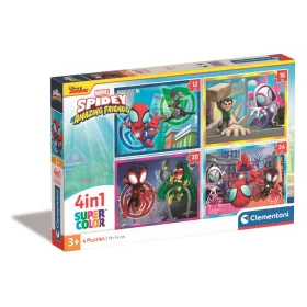   Clementoni Puzzle, Spidey és barátai, 12, 16, 20, 24 db, 4 az 1ben