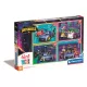 Clementoni Puzzle, DC, BatWheels, 12, 16, 20, 24 db, 4 az 1ben