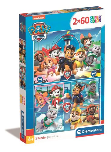 Clementoni Super color, Paw Patrol - Mancs Őrjárat puzzle 2 x 60 db
