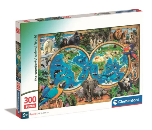 Puzzle, csodálatos állatvilág, 300 db, 34x25 cm dob.