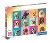 Clementoni Super Puzzle, Kutya arcok - 300 db-os