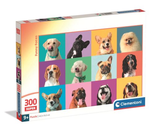 Clementoni Super Puzzle, Kutya arcok - 300 db-os