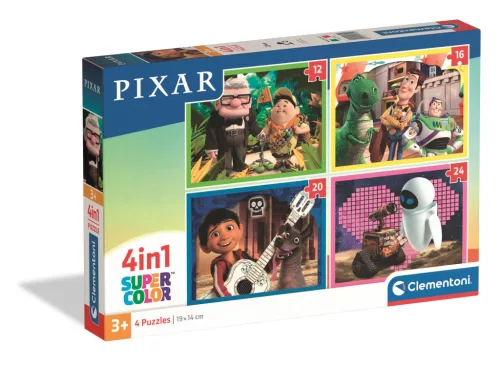Clementoni Puzzle, Pixar klasszikusok, 12, 16, 20, 24 db, 4 az 1ben, 29x19 cm