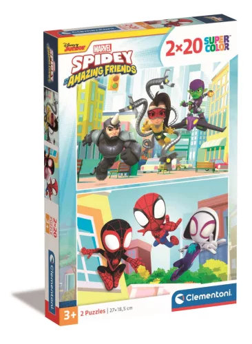 Clementoni Puzzle, Spidey és barátai, 2x20 db