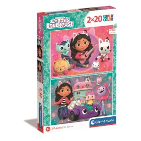 Clementoni Super color, Gabi babaháza puzzle, 2x20 db-os