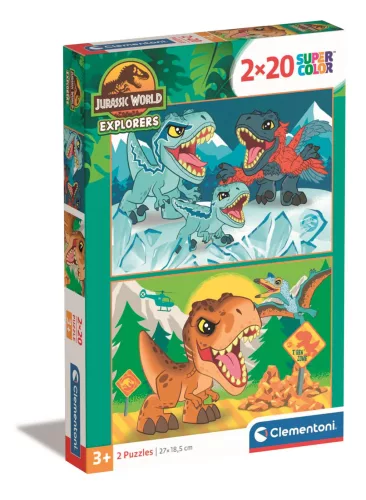 Clementoni Puzzle, dínók, 2x20 db