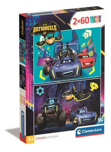 Clementoni Puzzle, DC, BatWheels, 2x60 db